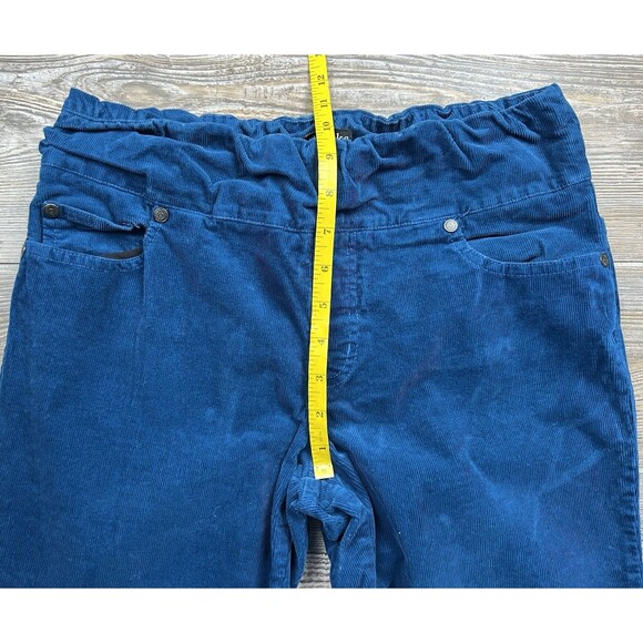 Chadwicks Blue Corduroy Pants 8P (29x27) Elastic Waist Pull On Cotton/Spandex - Picture 6 of 9